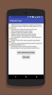 Emulate Android APK HDPUB GFX Tool: 1080p, HDR, 120FPS, MSAA, NOBAN