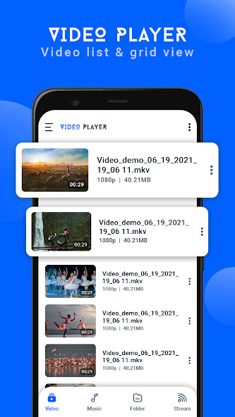 Emulate HD Video Player - mp4 player from MyAndroid or run HD Video Player - mp4 player using MyAndroid