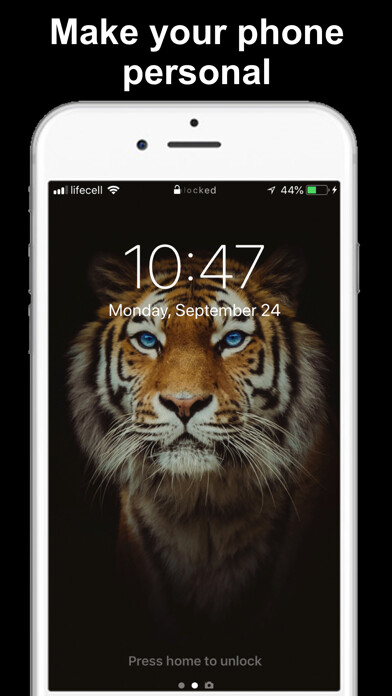 Emulate iPhone app HD WALLS - Themes & Wallpapers using MyAndroid