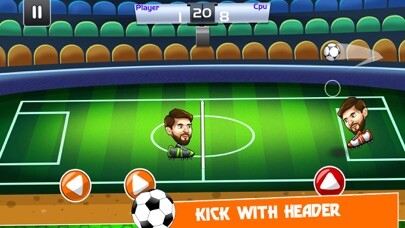 Emulate iPhone app Header Soccer Football using MyAndroid