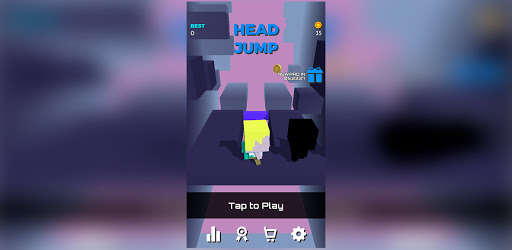 Run android online APK Head Jump - Run and go as far as you can! from MyAndroid or emulate Head Jump - Run and go as far as you can! using MyAndroid