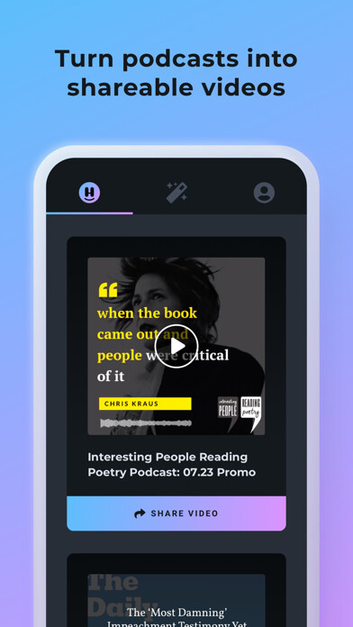 Emulate iPhone app Headliner.App - Podcast Videos using MyAndroid