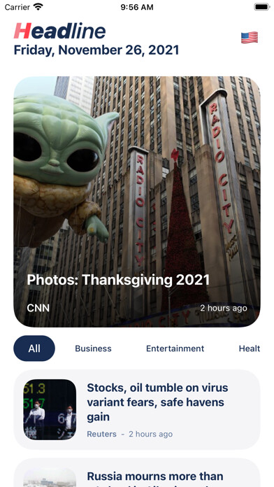 Emulate iPhone app Headline: Top news using MyAndroid Emulate iPhone app Headline: Top news using MyAndroid