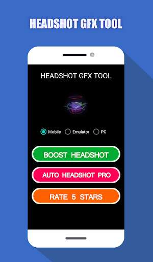Run android online APK Headshot & GFX Tool for fire from MyAndroid or emulate Headshot & GFX Tool for fire using MyAndroid