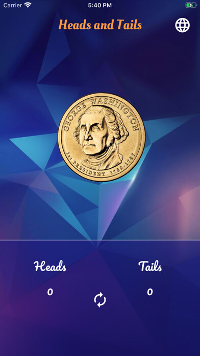 Emulate iPhone app Heads & Tails app using MyAndroid