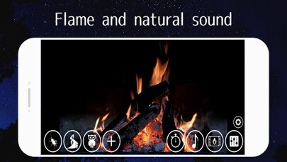 Emulate iPhone app Healing fire and natural sound using MyAndroid Emulate iPhone app Healing fire and natural sound using MyAndroid