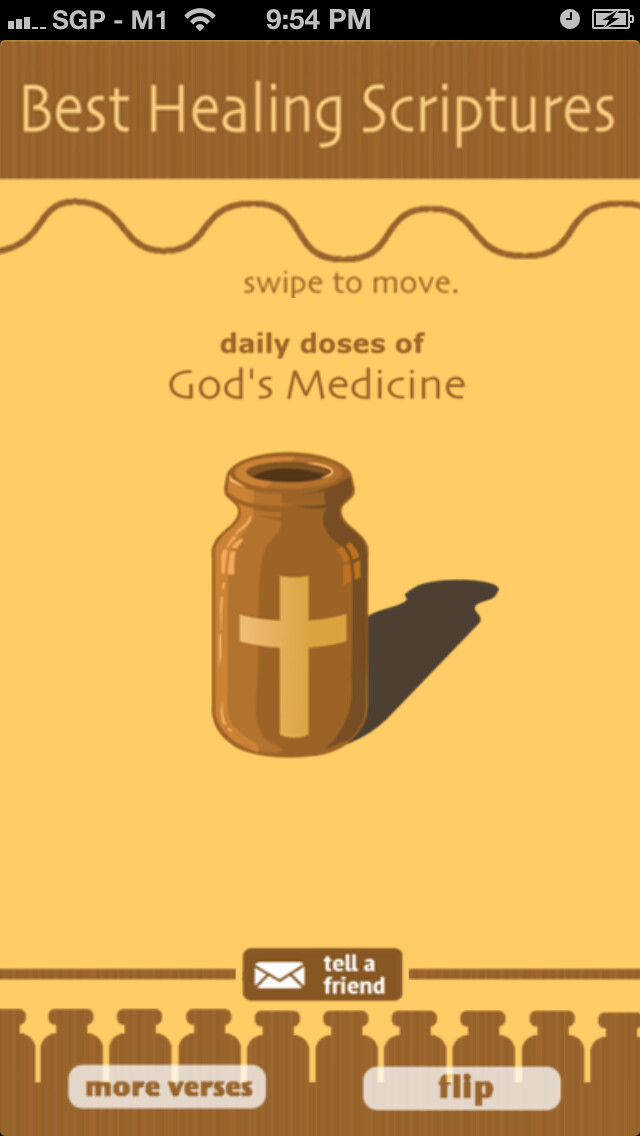 Emulate iPhone app HealingScriptures using MyAndroid