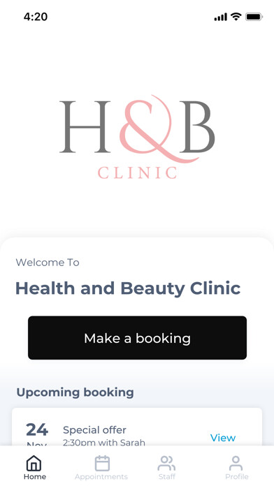 Emulate iPhone app Health and Beauty Clinic using MyAndroid Emulate iPhone app Health and Beauty Clinic using MyAndroid