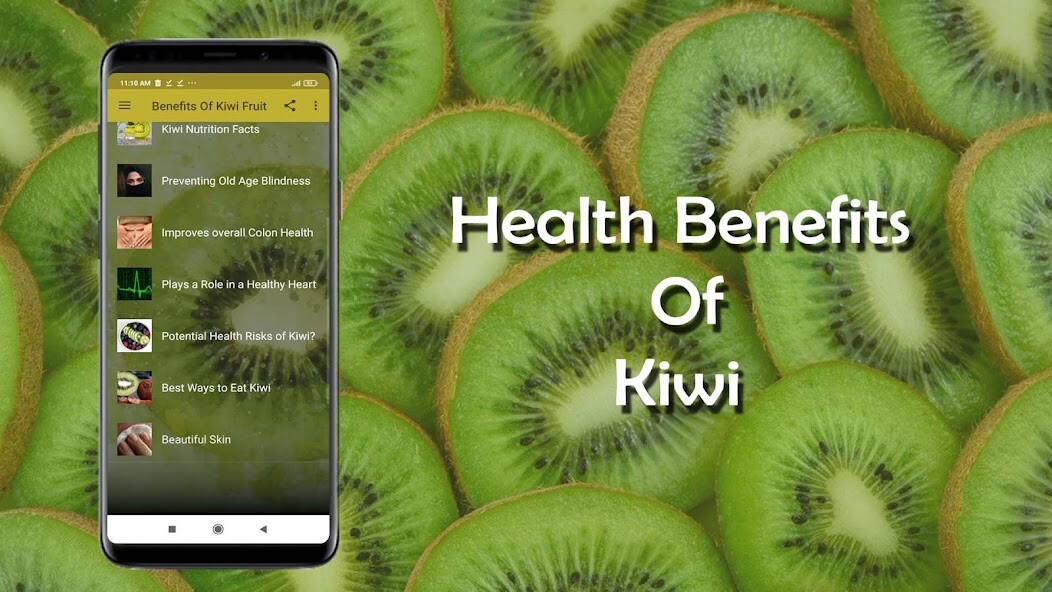 Run android online APK Health Benefits Of Kiwi Fruit from MyAndroid or emulate Health Benefits Of Kiwi Fruit using MyAndroid