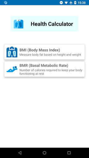 Run android online APK Health Calculator - BMI, BMR from MyAndroid or emulate Health Calculator - BMI, BMR using MyAndroid Run android online APK Health Calculator - BMI, BMR from MyAndroid or emulate Health Calculator - BMI, BMR using MyAndroid