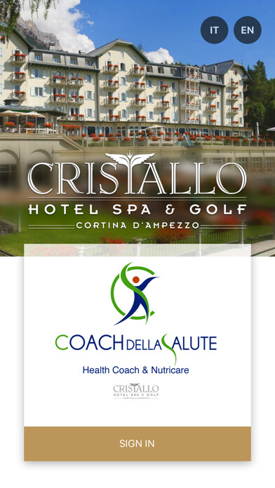 Emulate iPhone app Health Coach Hotel Cristallo using MyAndroid Emulate iPhone app Health Coach Hotel Cristallo using MyAndroid