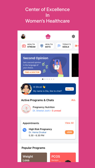Emulate iPhone app Health For Her using MyAndroid