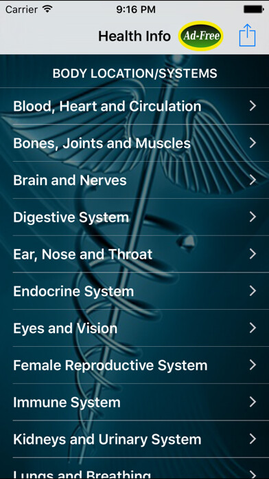 Emulate iPhone app Health Info FREE! Fun Health and Fitness Facts & Tips for Daily Living! using MyAndroid Emulate iPhone app Health Info FREE! Fun Health and Fitness Facts & Tips for Daily Living! using MyAndroid