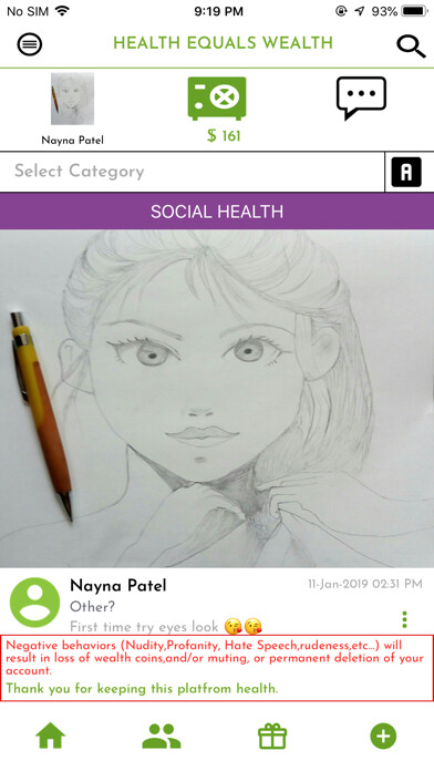 Emulate iPhone app Health League using MyAndroid