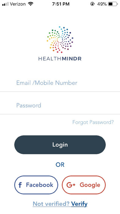 Emulate iPhone app HealthMindr Study App using MyAndroid Emulate iPhone app HealthMindr Study App using MyAndroid