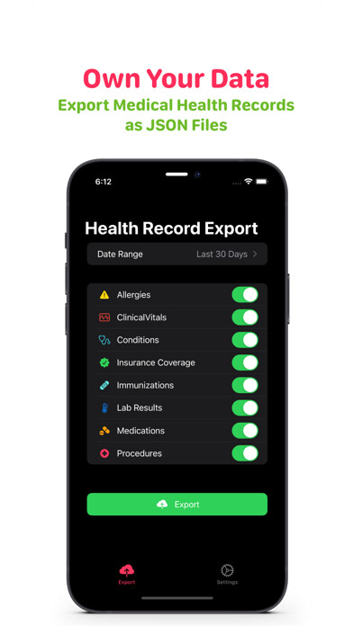 Emulate iPhone app Health Record Export using MyAndroid Emulate iPhone app Health Record Export using MyAndroid
