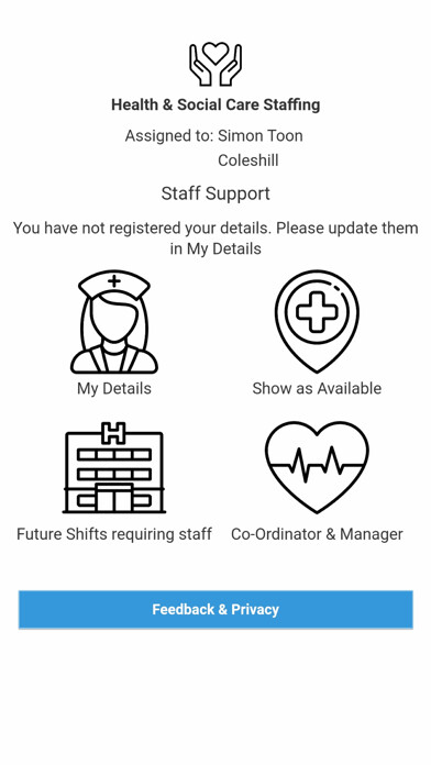 Emulate iPhone app Health & Social Care Staffing using MyAndroid Emulate iPhone app Health & Social Care Staffing using MyAndroid