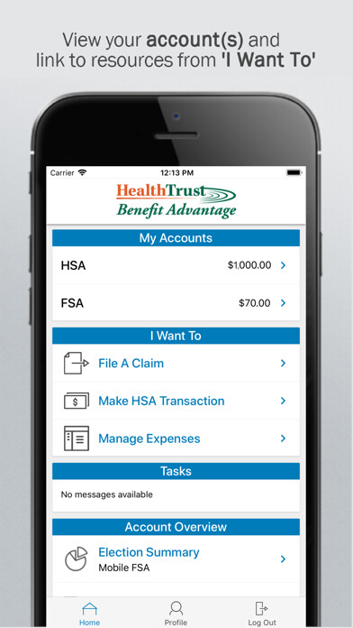 Emulate iPhone app HealthTrust Benefit Advantage using MyAndroid Emulate iPhone app HealthTrust Benefit Advantage using MyAndroid