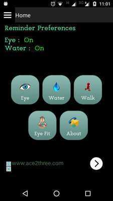Emulate Android APK Health - Walk, Water Eye Reminder Emulate Android APK Health - Walk, Water Eye Reminder