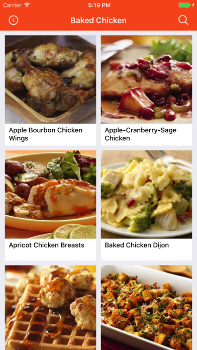 Emulate iPhone app Healthy chicken Recipes: Food recipes & cookbook using MyAndroid Emulate iPhone app Healthy chicken Recipes: Food recipes & cookbook using MyAndroid
