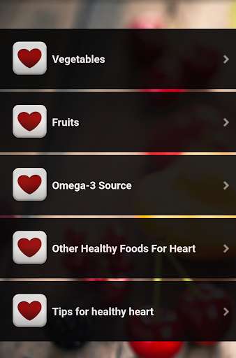 Emulate Android APK Healthy Foods For Heart