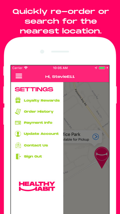 Emulate iPhone app Healthy Habit - MobileOrdering using MyAndroid Emulate iPhone app Healthy Habit - MobileOrdering using MyAndroid
