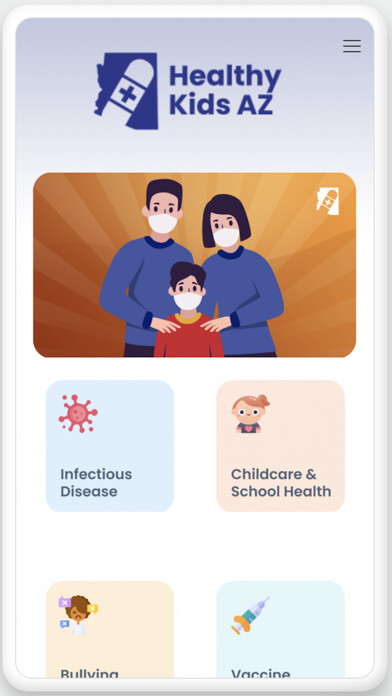 Emulate iPhone app Healthy Kids AZ using MyAndroid