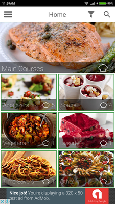 Emulate Android APK Healthy Recipe Book