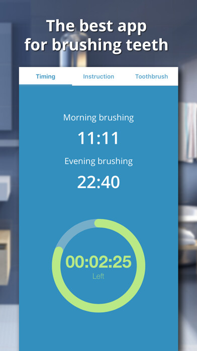 Emulate iPhone app Healthy Teeth - Tooth Brushing Reminder with timer using MyAndroid