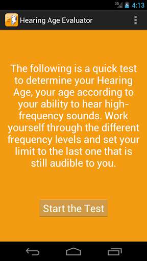 Emulate Android APK Hearing Age Evaluator