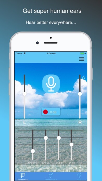 Emulate iPhone app Hearing Aid: Sound Enhancer using MyAndroid Emulate iPhone app Hearing Aid: Sound Enhancer using MyAndroid