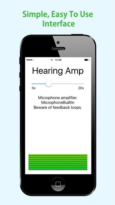 Emulate iPhone app Hearing Amplifier using MyAndroid