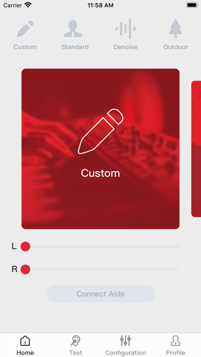 Emulate iPhone app Hearing Control using MyAndroid