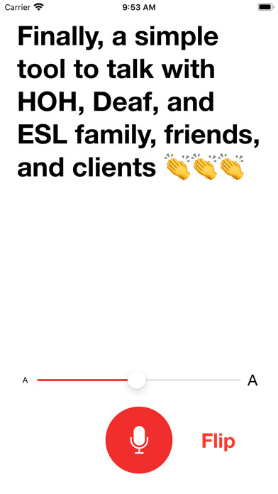 Emulate iPhone app Hearing Helper - Live Captions using MyAndroid Emulate iPhone app Hearing Helper - Live Captions using MyAndroid