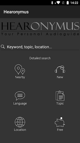 Run android online APK Hearonymus - your audio guide from MyAndroid or emulate Hearonymus - your audio guide using MyAndroid