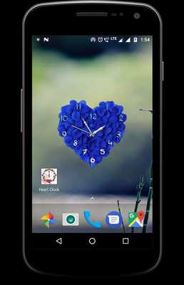 Emulate Android APK Heart clock live wallpaper free