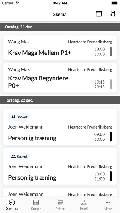 Emulate iPhone app Heartcore Krav Maga using MyAndroid