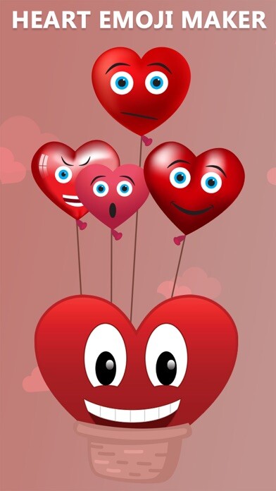 Emulate iPhone app Heart Emoji Maker : New Emojis For chat using MyAndroid