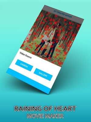 Emulate Android APK Heart Fall effect in video