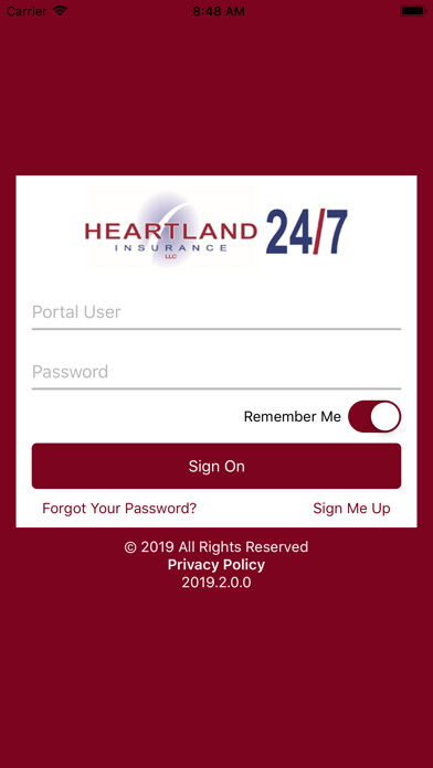 Emulate iPhone app Heartland 24/7 using MyAndroid