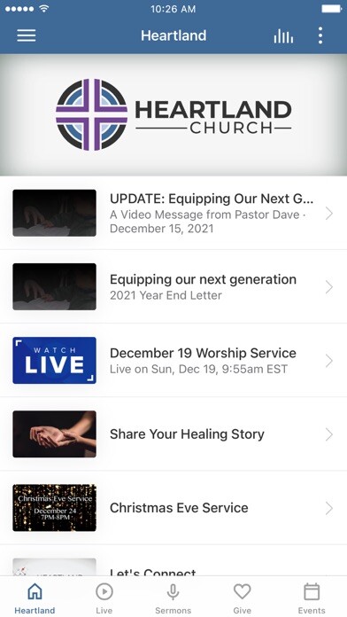 Emulate iPhone app Heartland Church Fort Wayne using MyAndroid Emulate iPhone app Heartland Church Fort Wayne using MyAndroid