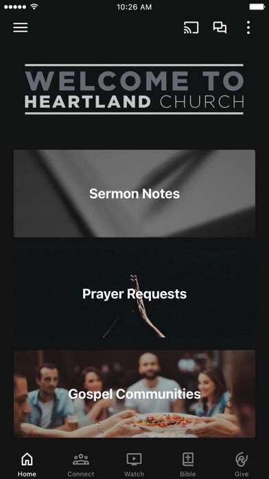 Emulate iPhone app Heartland Church - St. Louis using MyAndroid Emulate iPhone app Heartland Church - St. Louis using MyAndroid