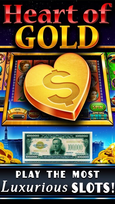 Emulate iPhone app Heart of Gold! FREE Vegas Casino Slots of the Jackpot Palace Inferno! using MyAndroid