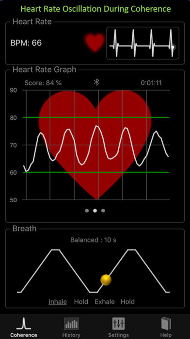 Emulate iPhone app Heart Rate + Coherence PRO using MyAndroid