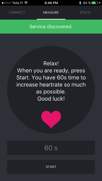 Emulate iPhone app Heartrate Game using MyAndroid