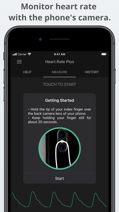 Emulate iPhone app Heart Rate Plus: Pulse Monitor using MyAndroid Emulate iPhone app Heart Rate Plus: Pulse Monitor using MyAndroid
