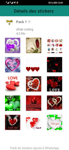 Run android online APK Hearts animated stickers from MyAndroid or emulate Hearts animated stickers using MyAndroid