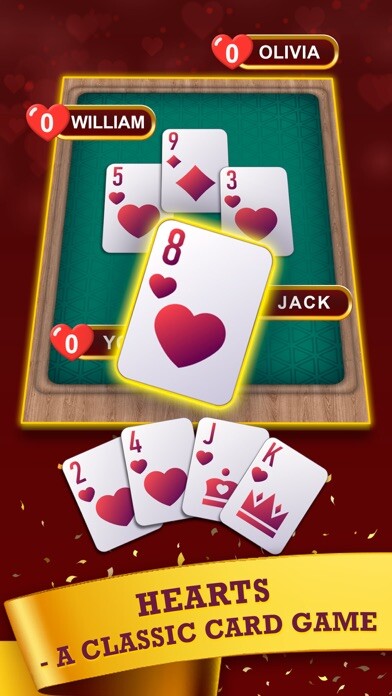 Emulate iPhone app Hearts: Classic Card Game Fun using MyAndroid