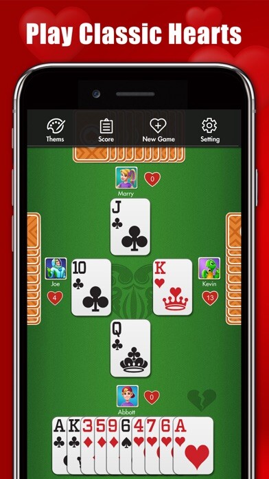 Emulate iPhone app Hearts : Classic Card Games using MyAndroid Emulate iPhone app Hearts : Classic Card Games using MyAndroid