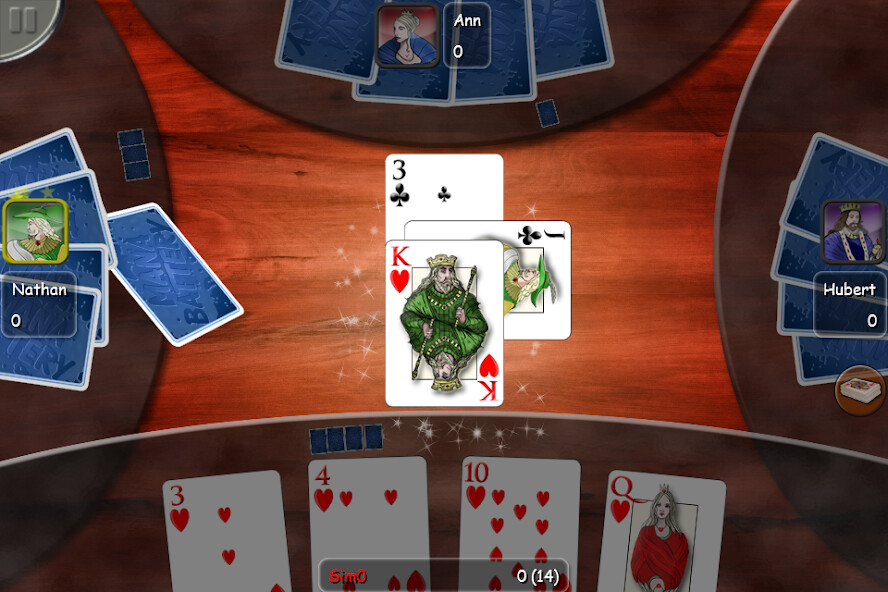 Emulate iPhone app Hearts Gold using MyAndroid